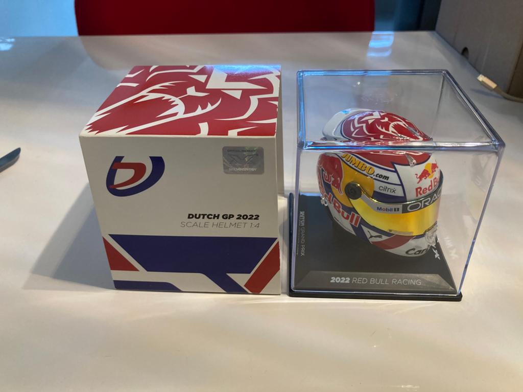 Max Verstappen helm 1/4 dutch gp 2022, Ophalen of Verzenden, Nieuw, Formule 1