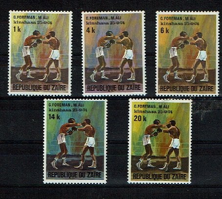 ZAIRE1974 PF SERIE BOKSEN SPORT, Ophalen of Verzenden, Postfris, Sport