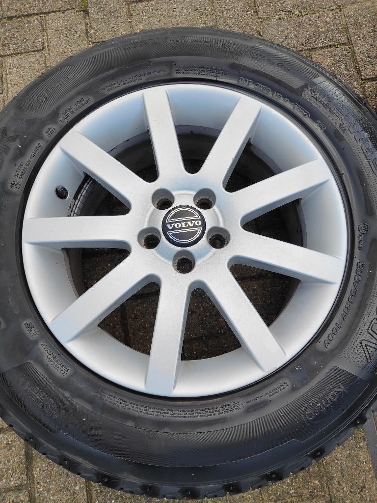 Velgen met zomerbanden Volvo XC90, Ophalen, Gebruikt, Banden en Velgen, 17 inch