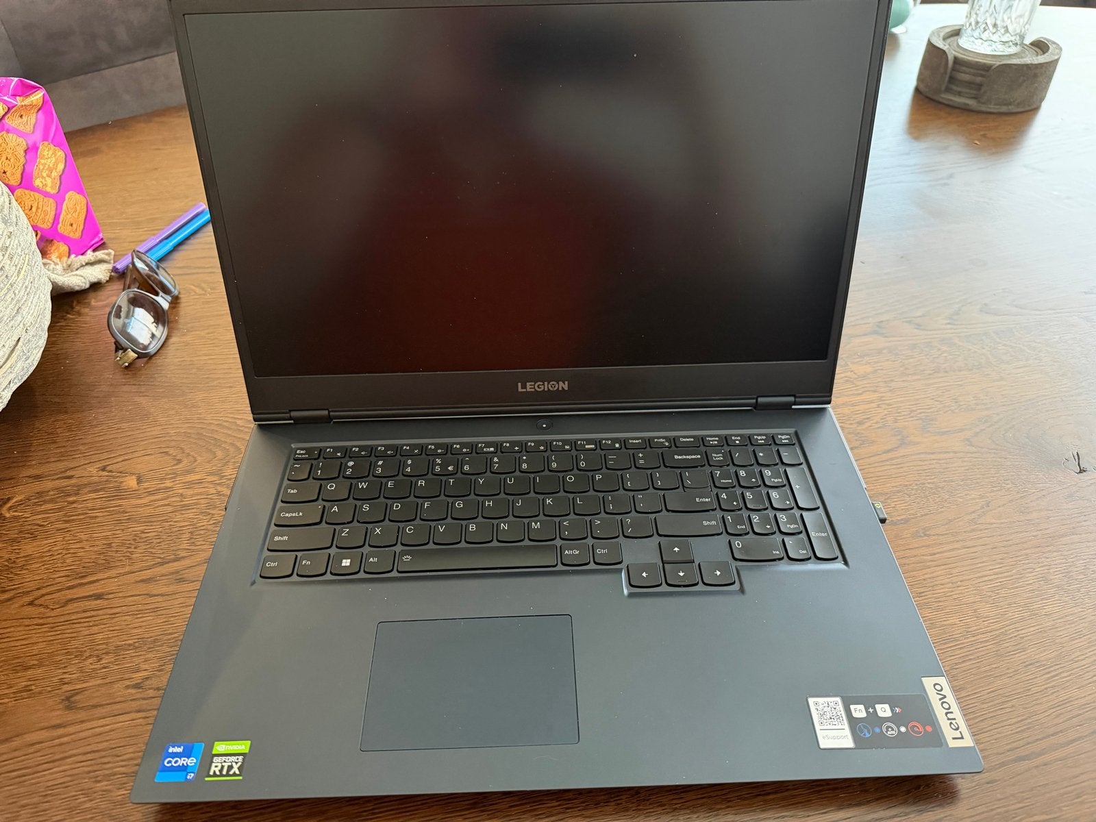 Lenovo Legion 5 17ITH6 Gaming Laptop i7 RTX 3050 Ti, Met videokaart, Qwerty, Ophalen of Verzenden, Zo goed als nieuw