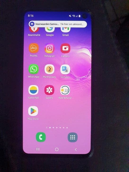 Samsung Galaxy S10e - Gebruikt met barsten, Ophalen of Verzenden, 6 megapixel of meer, Overige modellen