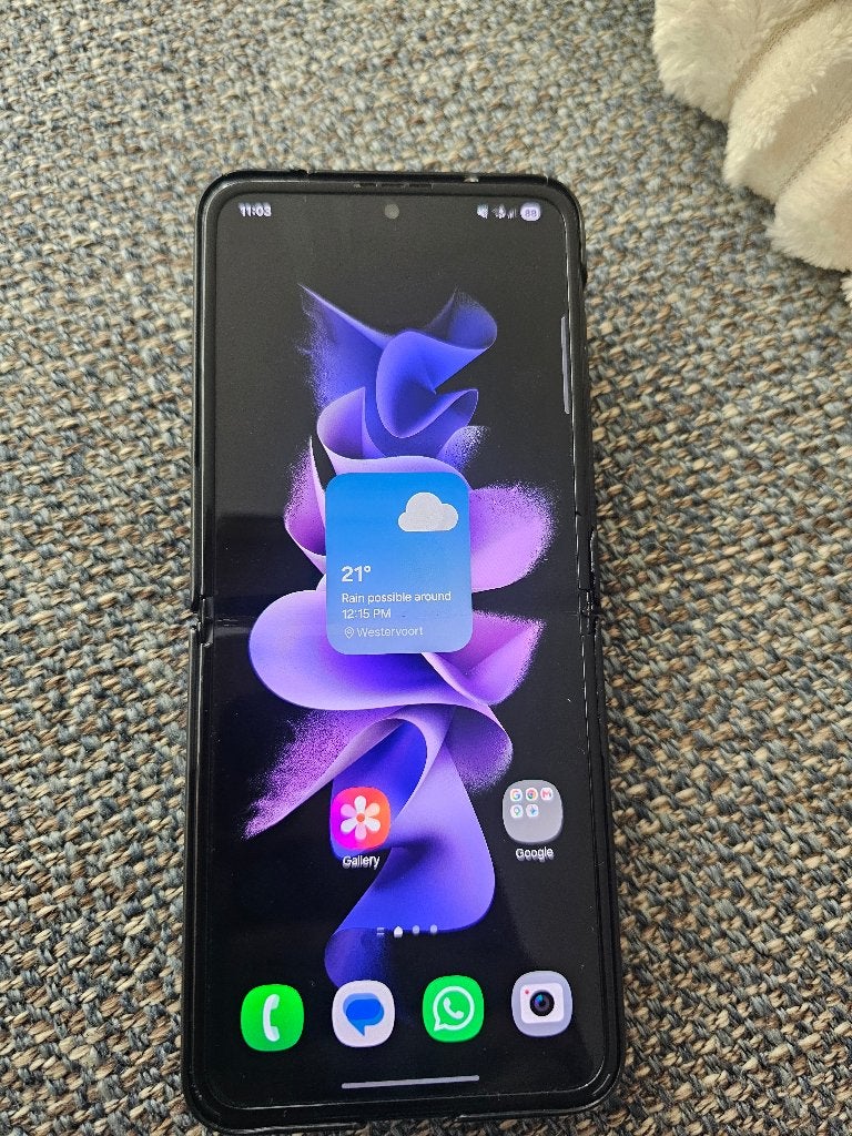 Galaxy Z flip 3, Telecommunicatie, Mobiele telefoons | Samsung, Ophalen, Gebruikt, Zwart, Touchscreen