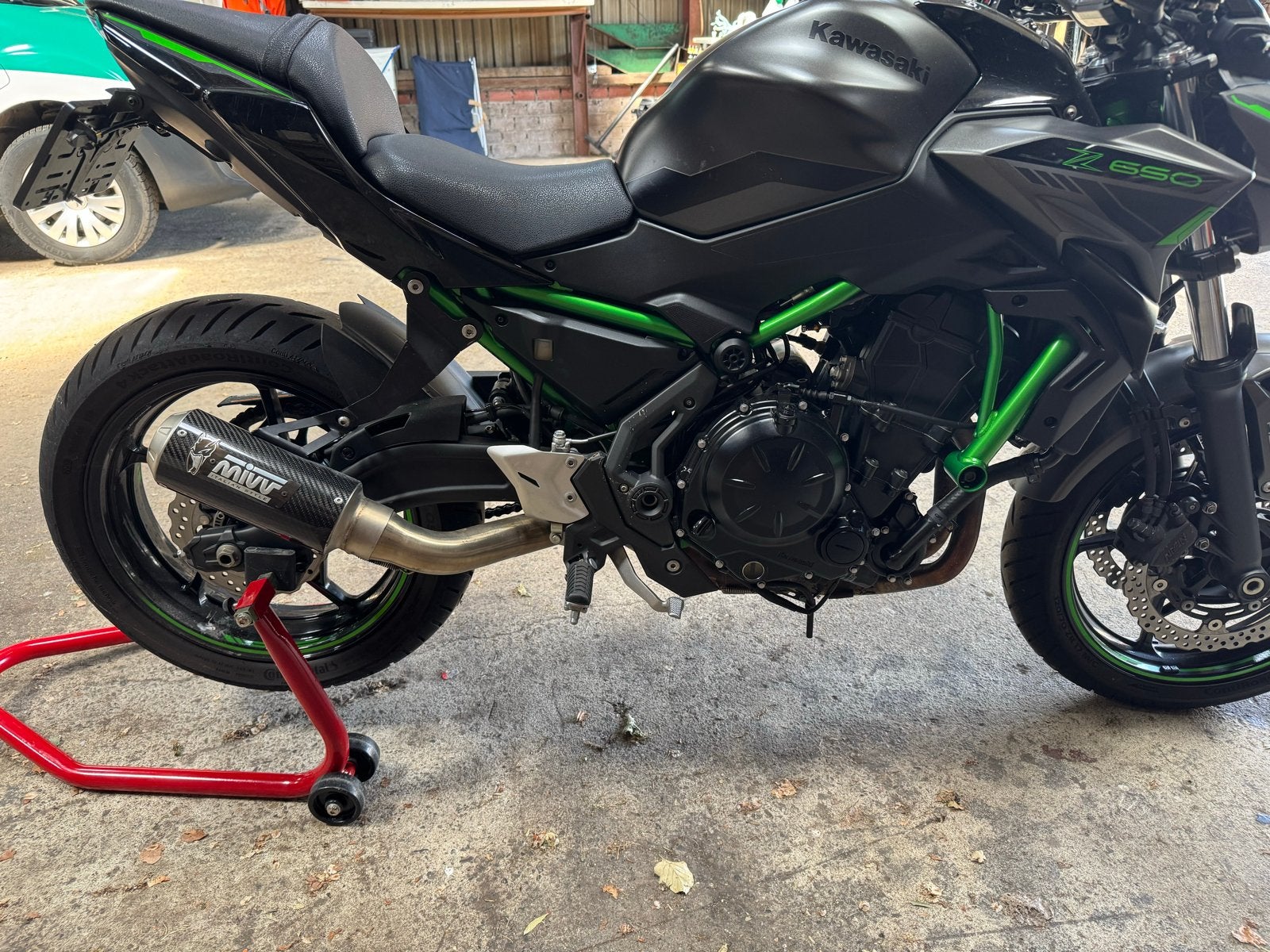 MIVV uitlaat voor Kawasaki Z650, Ophalen of Verzenden, Gebruikt