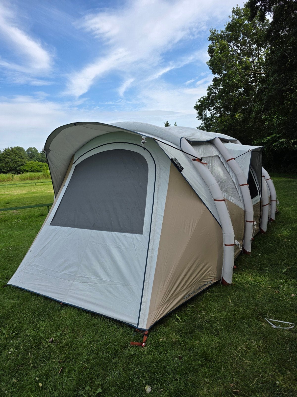 Quechua Air Seconds 6.3 Fresh & Black opblaasbare tent, Ophalen, Gebruikt, Meer dan 6