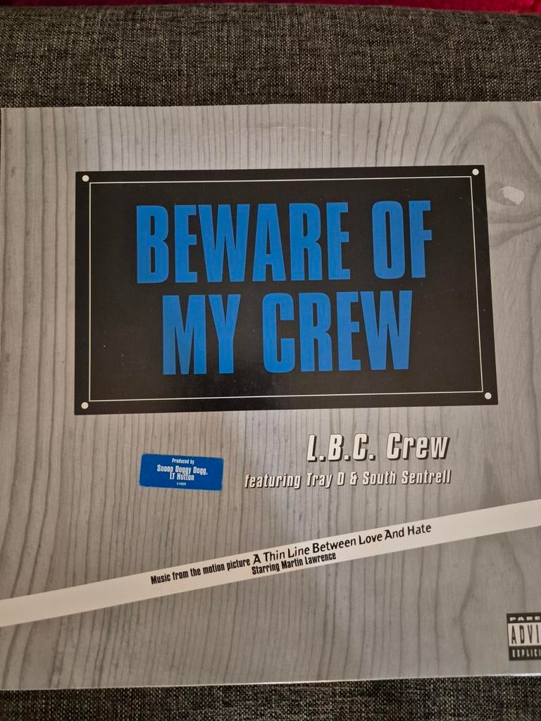 LBC Crew - Beware Of My Crew 12 inch single 1995 zeldzaam, Gebruikt, Originele persing, 1985 tot 2000, Ophalen of Verzenden