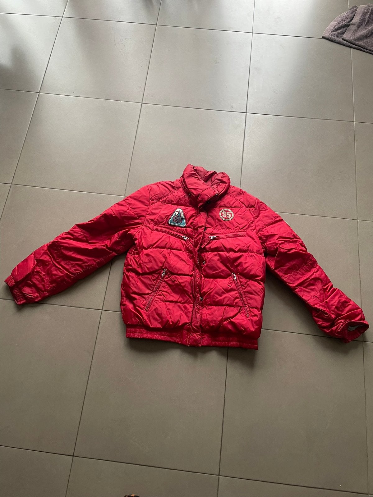 Winterjack rood merk River Woods maat L, Ophalen of Verzenden, Gedragen, Maat 42/44 (L), Rood