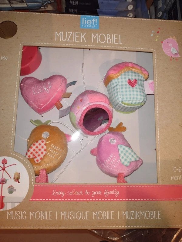 Muziekmobiel Lief! Roze NIEUW, Nieuw, Ophalen of Verzenden, Lief!, Mobiel