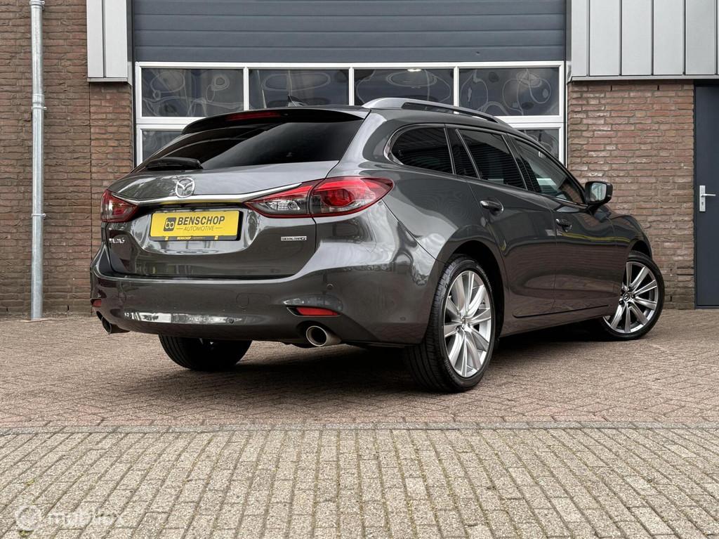 Mazda 6 Sportbreak 2.5 SkyActiv-G 194 Luxury Schuifdak Navi, Auto's, 4 cilinders, 6 sportbreak, 1451 kg, Leder
