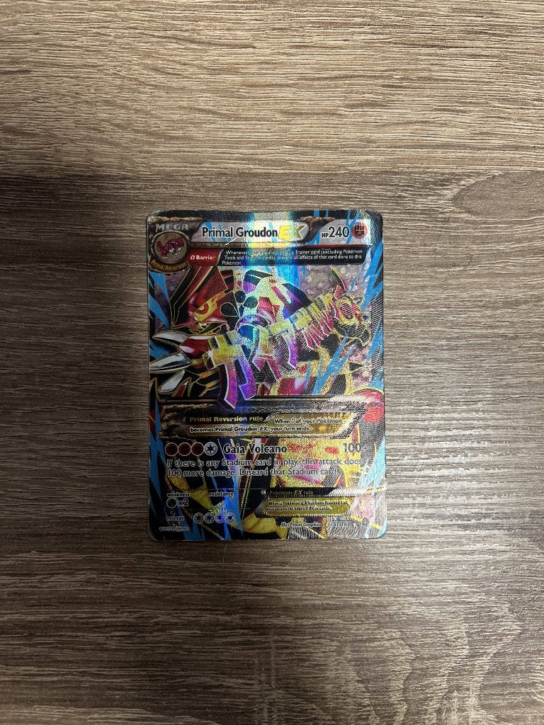 Primal Groudon-EX 151/160 uit XY Primal Clash, Ophalen of Verzenden, Gebruikt, Losse kaart, Foil