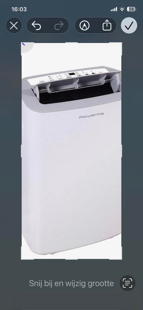 Rowenta mobiele airco met afstandsbediening, Minder dan 60 m³, 3 snelheden of meer, Ophalen of Verzenden, Zo goed als nieuw