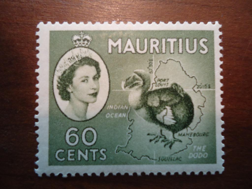 Vogel landkaart Mauritius 1953, mi. 253 ongebruikt, Ophalen of Verzenden, Postfris, Dier of Natuur