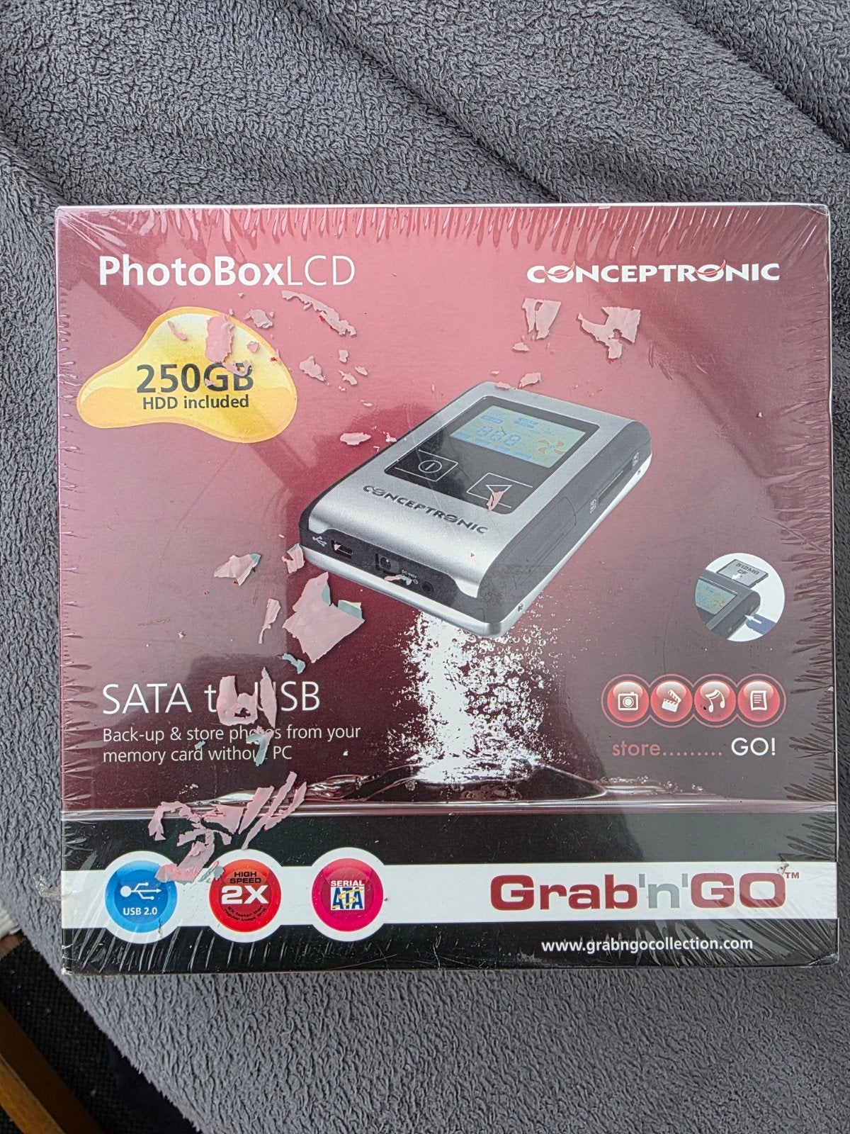 Nieuw! Conceptronic PhotoBoxLCD 250GB HDD - Back-up foto's, Ophalen of Verzenden, Nieuw
