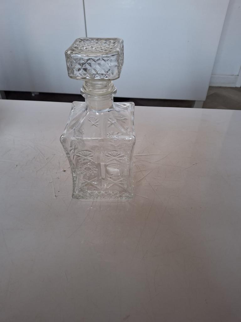 Decoratieve Glazen Karaf met Stop, Ophalen of Verzenden
