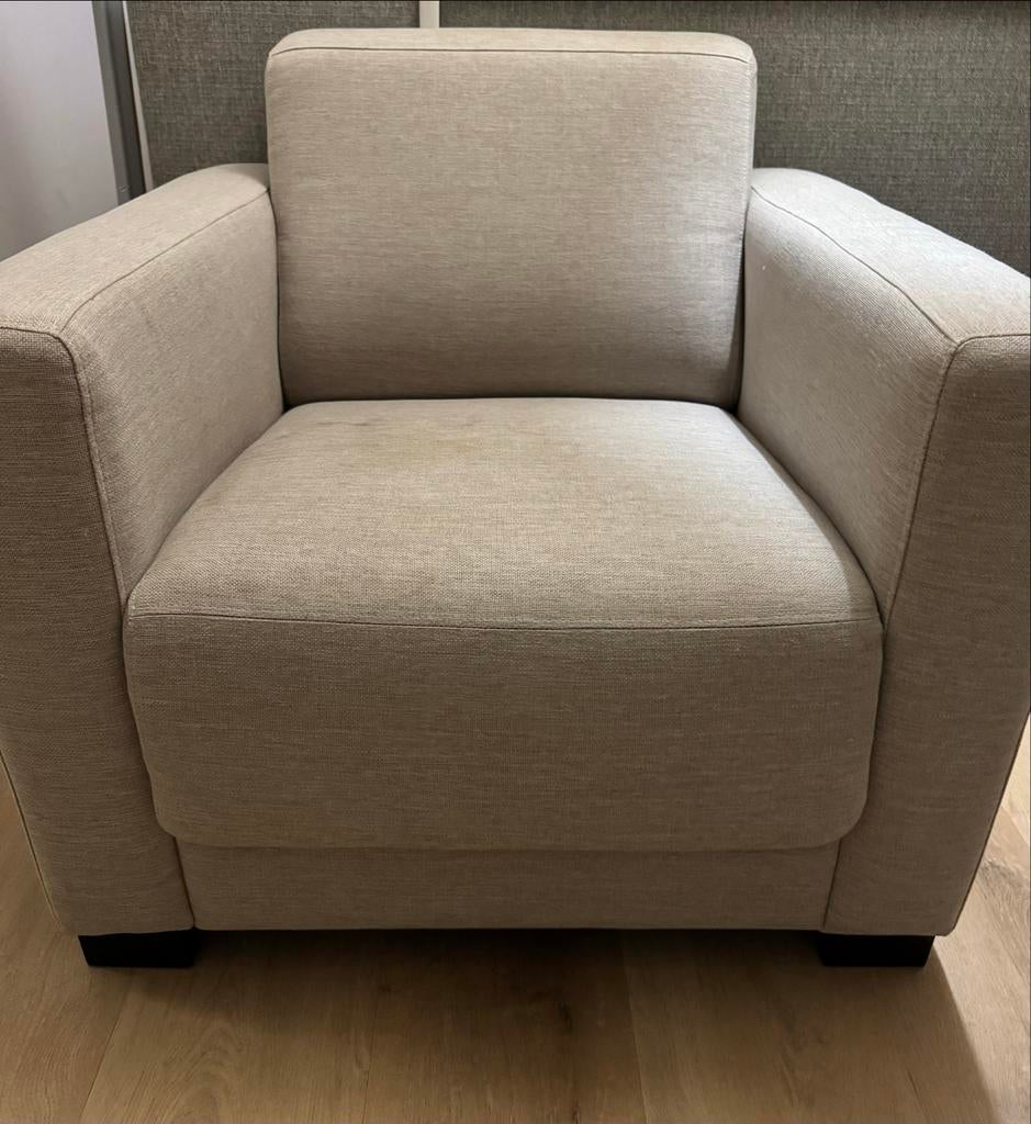 GRATIS - Goossens fauteuil, Huis en Inrichting, Fauteuils, Ophalen, Gebruikt, Stof, 75 tot 100 cm