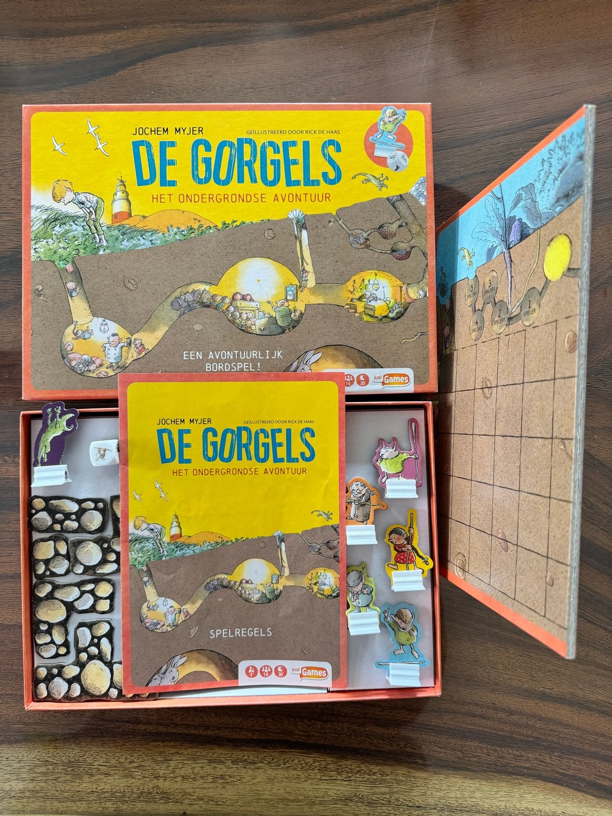 De Gorgels: Het Ondergrondse Avontuur bordspel, Een of twee spelers, Ophalen, Gebruikt
