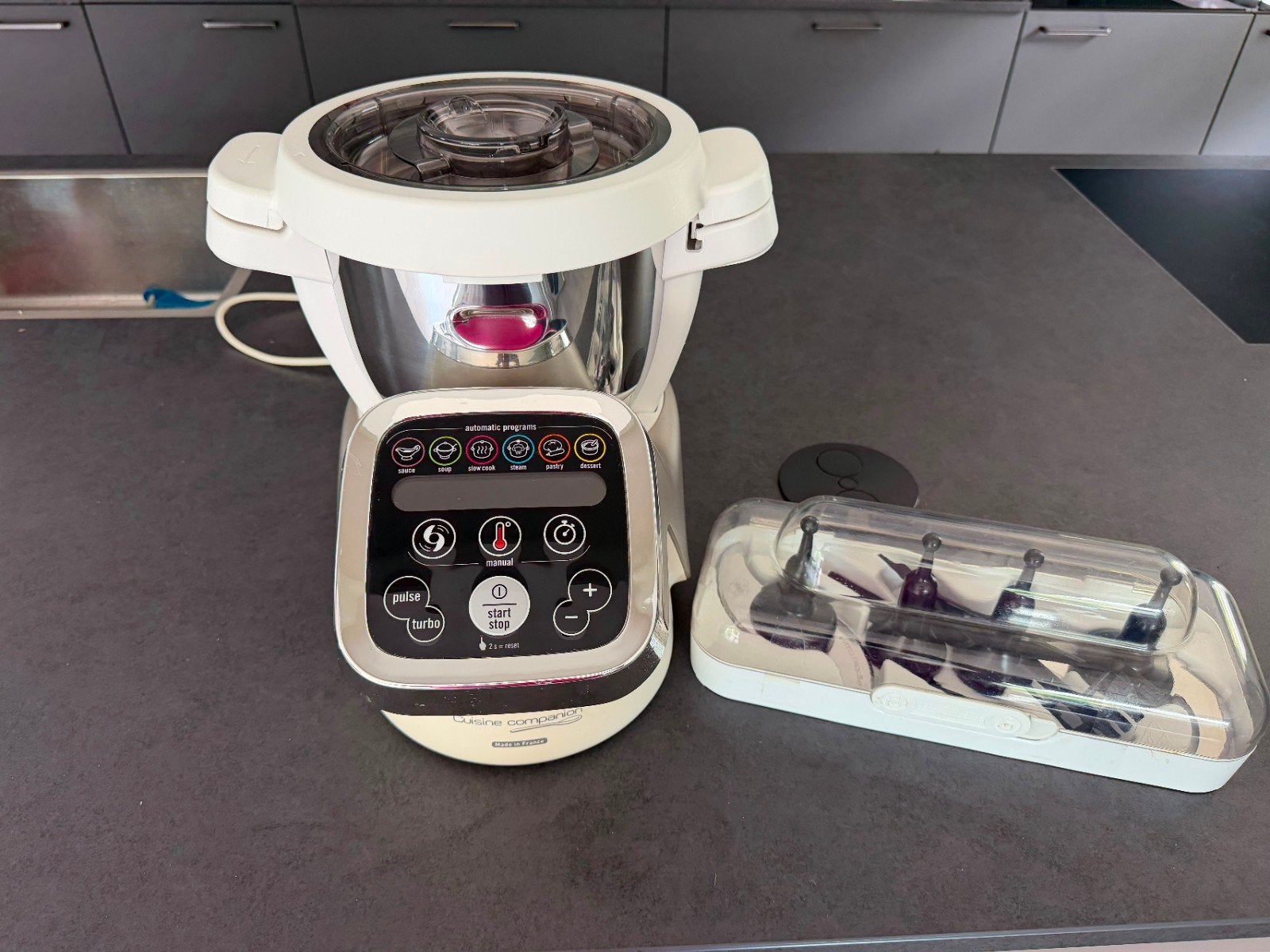 Kokende keukenmachine, Cuisine companion van Tefal, 4 liter of meer, 3 snelheden of meer, Ophalen of Verzenden, Zo goed als nieuw