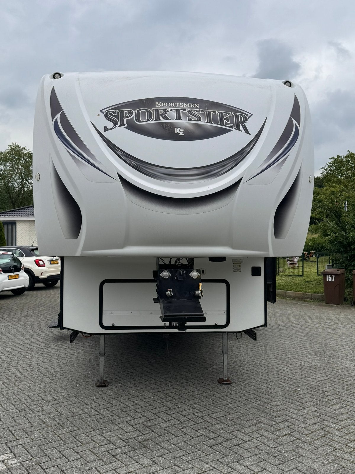 Amerikaanse fifth Wheel met Belgisch kenteken, Particulier, Rondzit, Douche