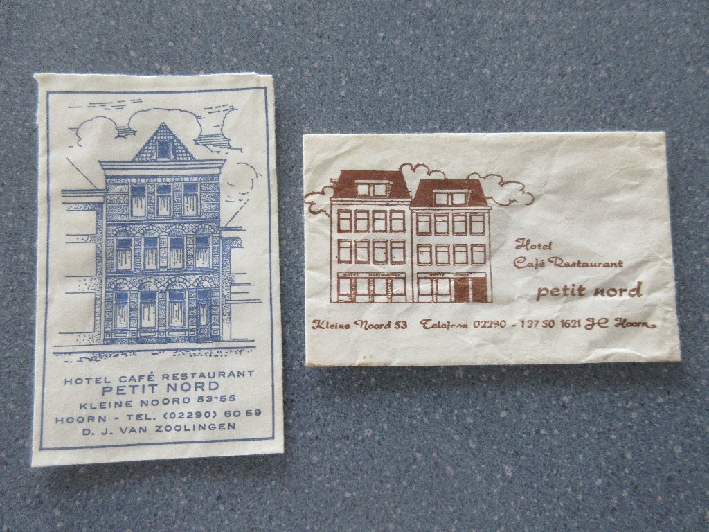 2 x Hoorn, hotel-café-rest. Petit Nord, Verzenden, Nederland
