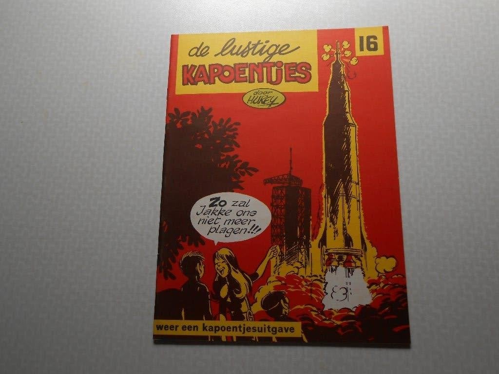 De lustige kapoentjes 16 1970. 1 ste druk., Hurey, Eén stripboek, Nieuw, Ophalen of Verzenden