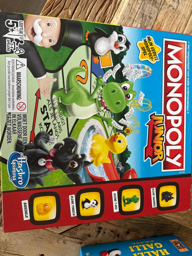 Monopoly Junior - Mijn Eerste Monopoly-spel, Drie of vier spelers, Ophalen of Verzenden, Gebruikt