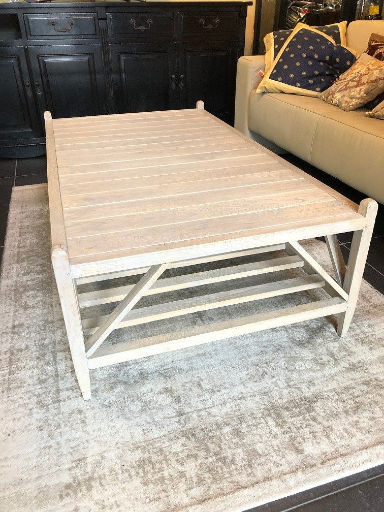Eichholtz salontafel coffeetable rustiek eiken Hemmingway, Antiek en Kunst, Ophalen