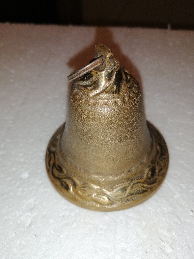 Zwaar messing tafelbel, receptiebel met Napoleon beeldje, Antiek en Kunst, Antiek | Koper en Brons, Ophalen of Verzenden, Koper