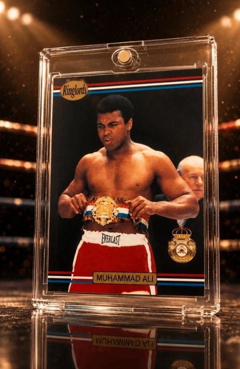 Muhammad Ali Ringlords Bokskaart - Zeldzaam Verzamelobject, Ophalen of Verzenden, Zo goed als nieuw, Boks-accessoire