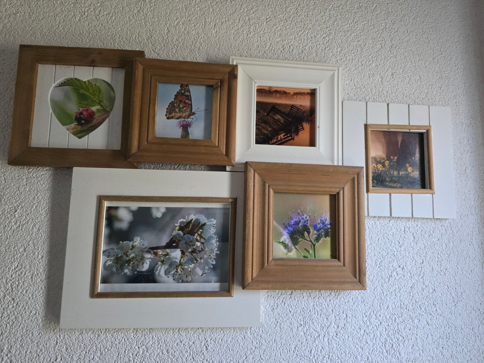 Houten collage fotolijst 64x30, Ophalen of Verzenden, Zo goed als nieuw, Minder dan 50 cm, 50 tot 75 cm