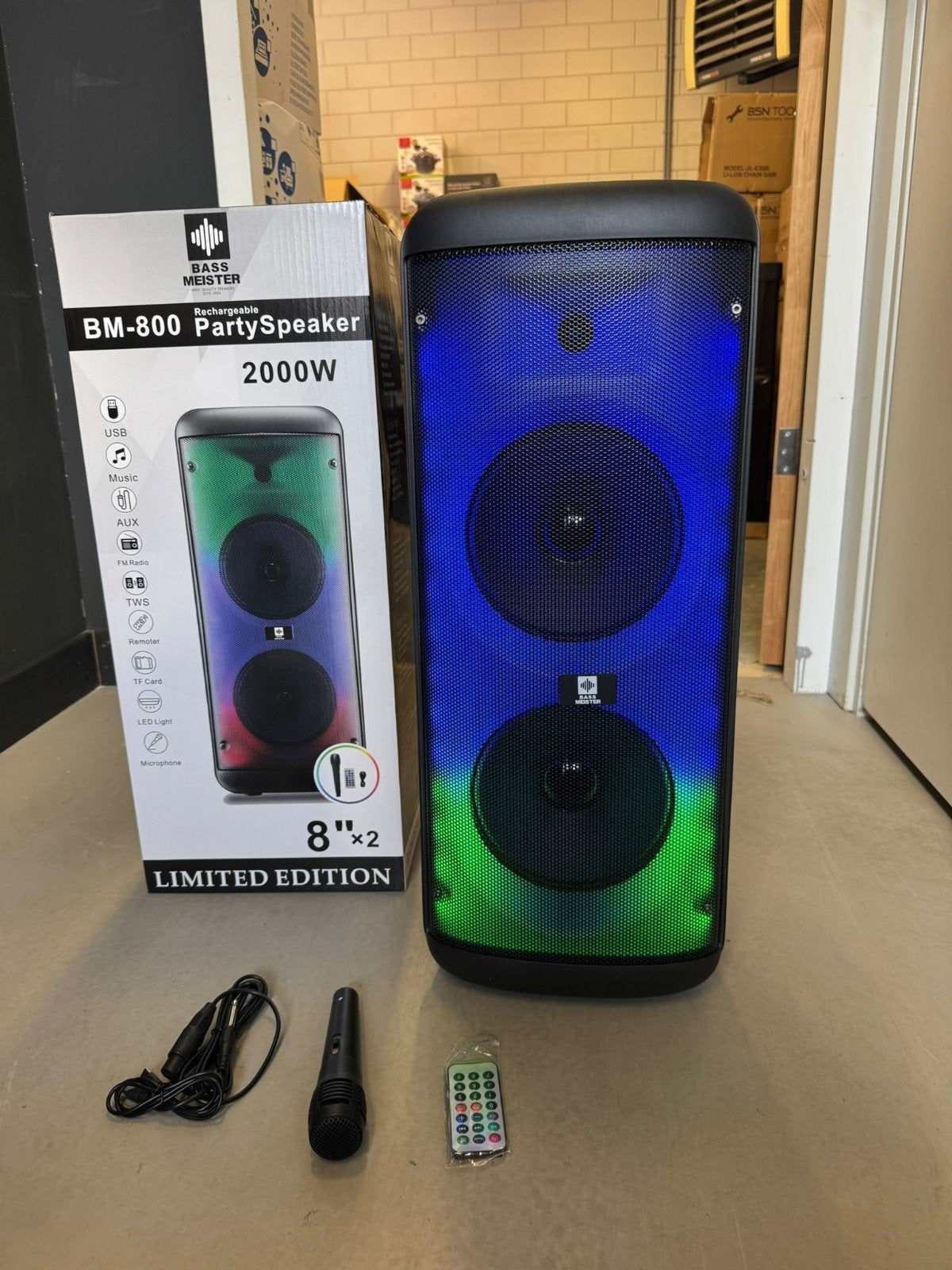 Nieuwe bluetoothspeaker 1000 watt, Overige merken, Snanja nee, Overige typen, Nieuw
