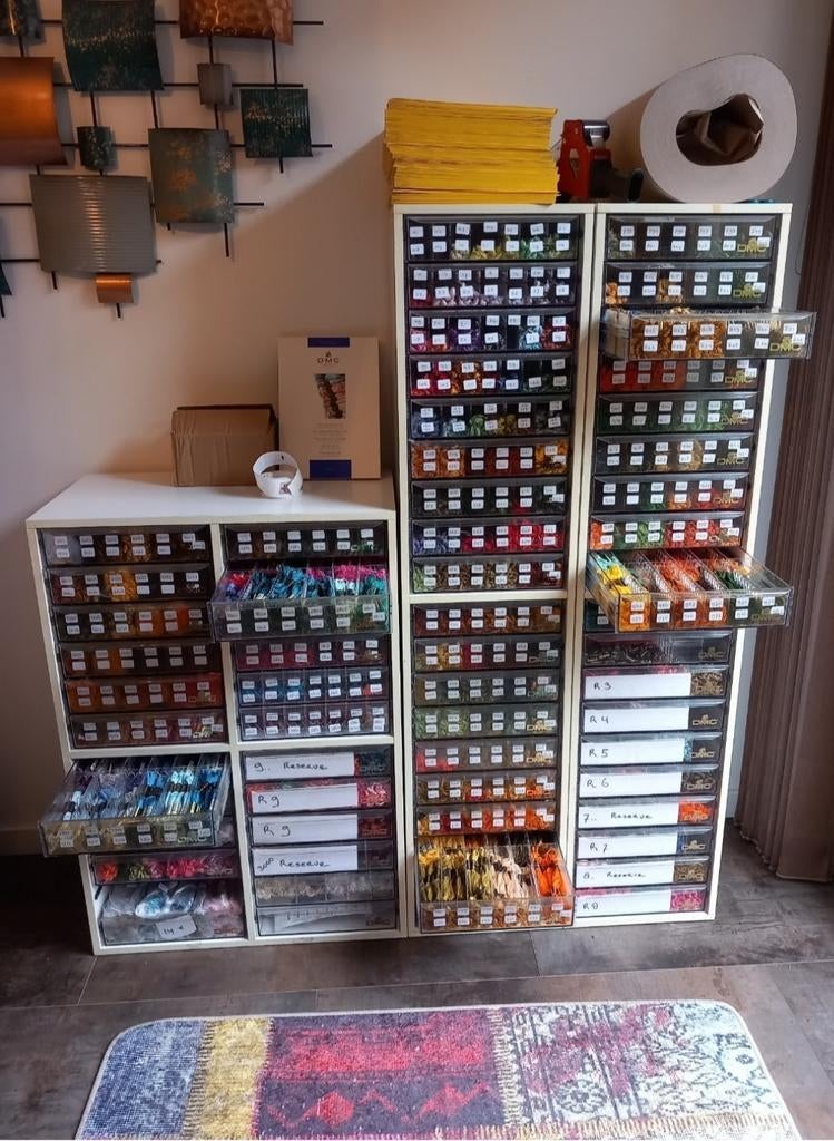 DMC mouline per strengetje. Kleur naar keuze., Mulhouse, France, Ophalen of Verzenden, Borduurgaren of Zijde, DMC