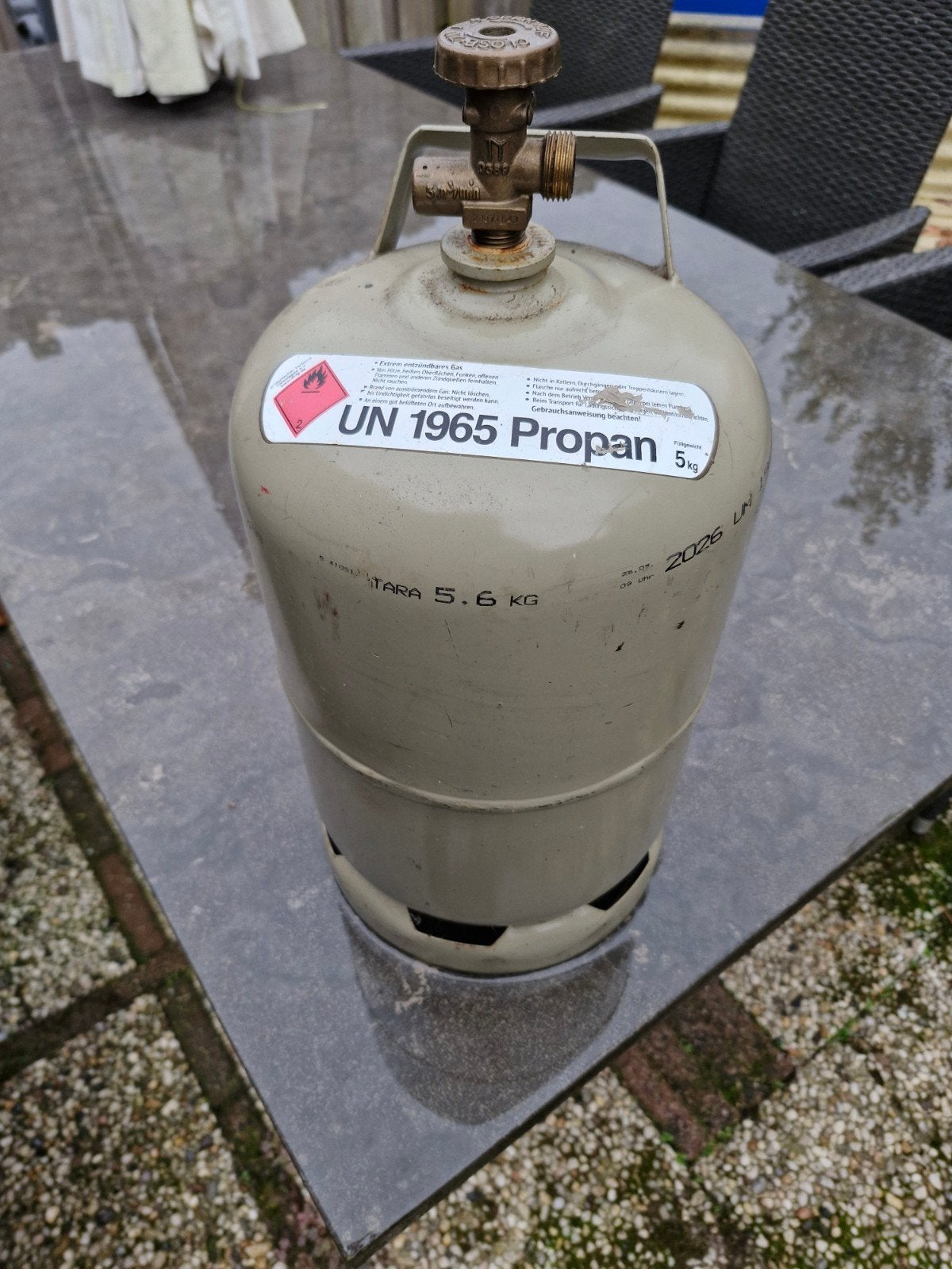 propan gasfles, Ophalen of Verzenden, Zo goed als nieuw