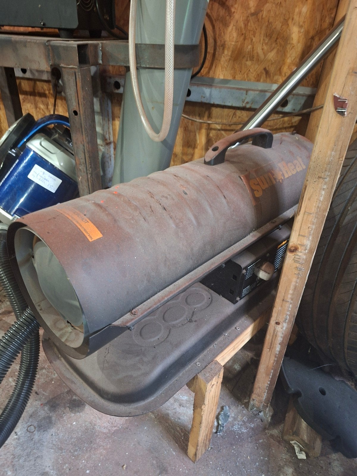 Sun Heat heteluchtkanon HK13 - 13kW dieselkachel, 30 tot 80 cm, Gebruikt, Kachel, Ophalen of Verzenden