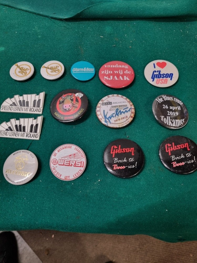 buttons muziek vintage 14 stuks, Ophalen of Verzenden, 'T Olde Gre-j, Info@toldegrej.nl, Endepoelstraat 20f Didam