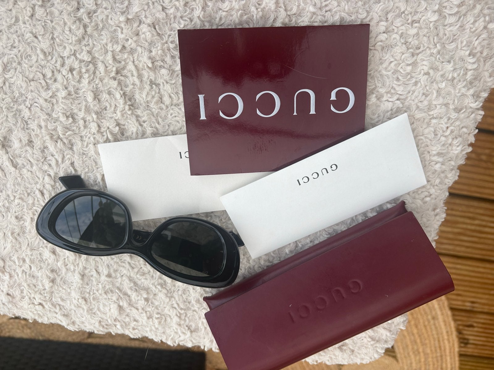Nieuwe Gucci zonnebril, Ophalen of Verzenden, Nieuw, Zwart, Zonnebril
