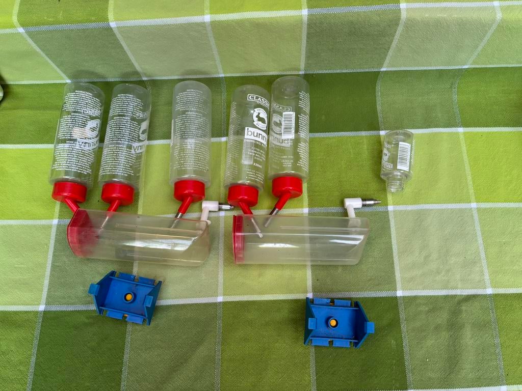 Drinkflesjes voor cavia/konijn, Ophalen, Gebruikt