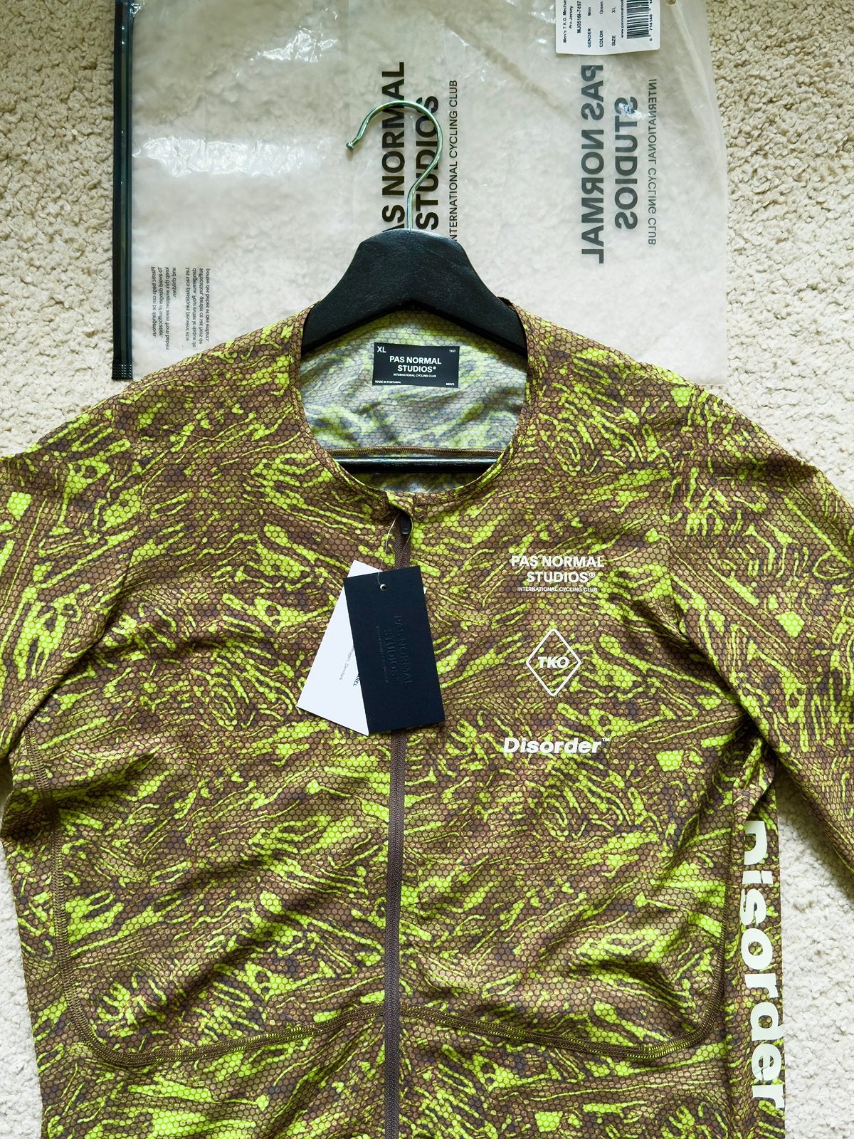 PAS NORMAL STUDIOS TKO MECHANISM PRO JERSEY PNS S-Works Maap, Verzenden, Hardlopen of Fietsen, Groen, Maat 56/58 (XL)