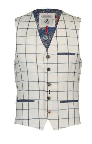 Gilet of ondervest van a fish named fred, Ophalen of Verzenden, Zo goed als nieuw, Maat 52/54 (L), Wit
