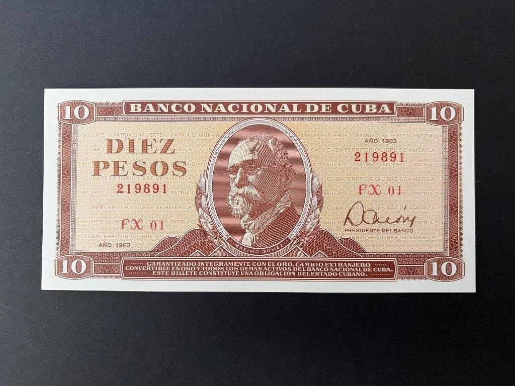 Cuba 10 pesos 1983 UNC replacement, Verzenden, Noord-Amerika