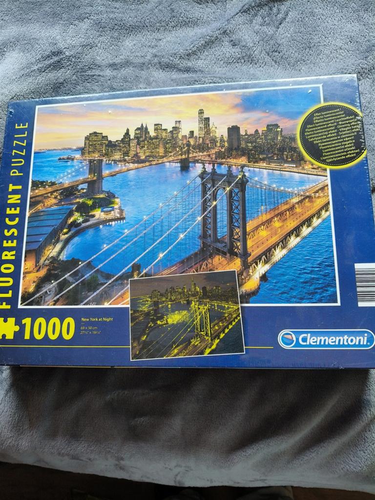 Clementoni Fluorescent Puzzel New York at Night 1000 stukjes, Ophalen