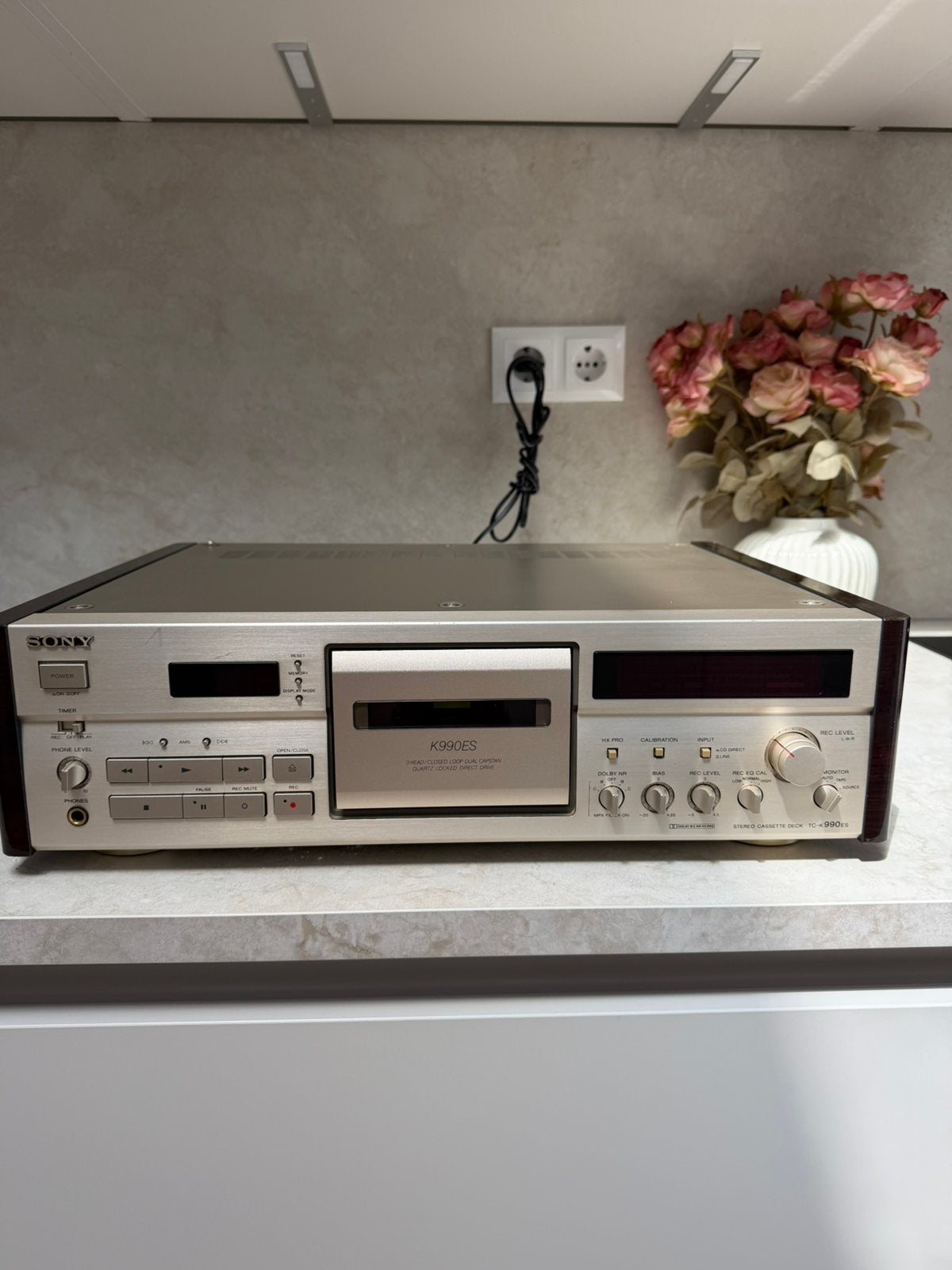 Sony K990ES K 990 ES high end cassettedeck high end netjes, Ophalen of Verzenden, Sony