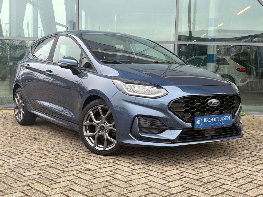 Ford Fiesta 1.0 EcoBoost Hybrid ST-Line X 125pk Automaat / S, Auto's, 125 pk, Gebruikt, Zwart, Blauw