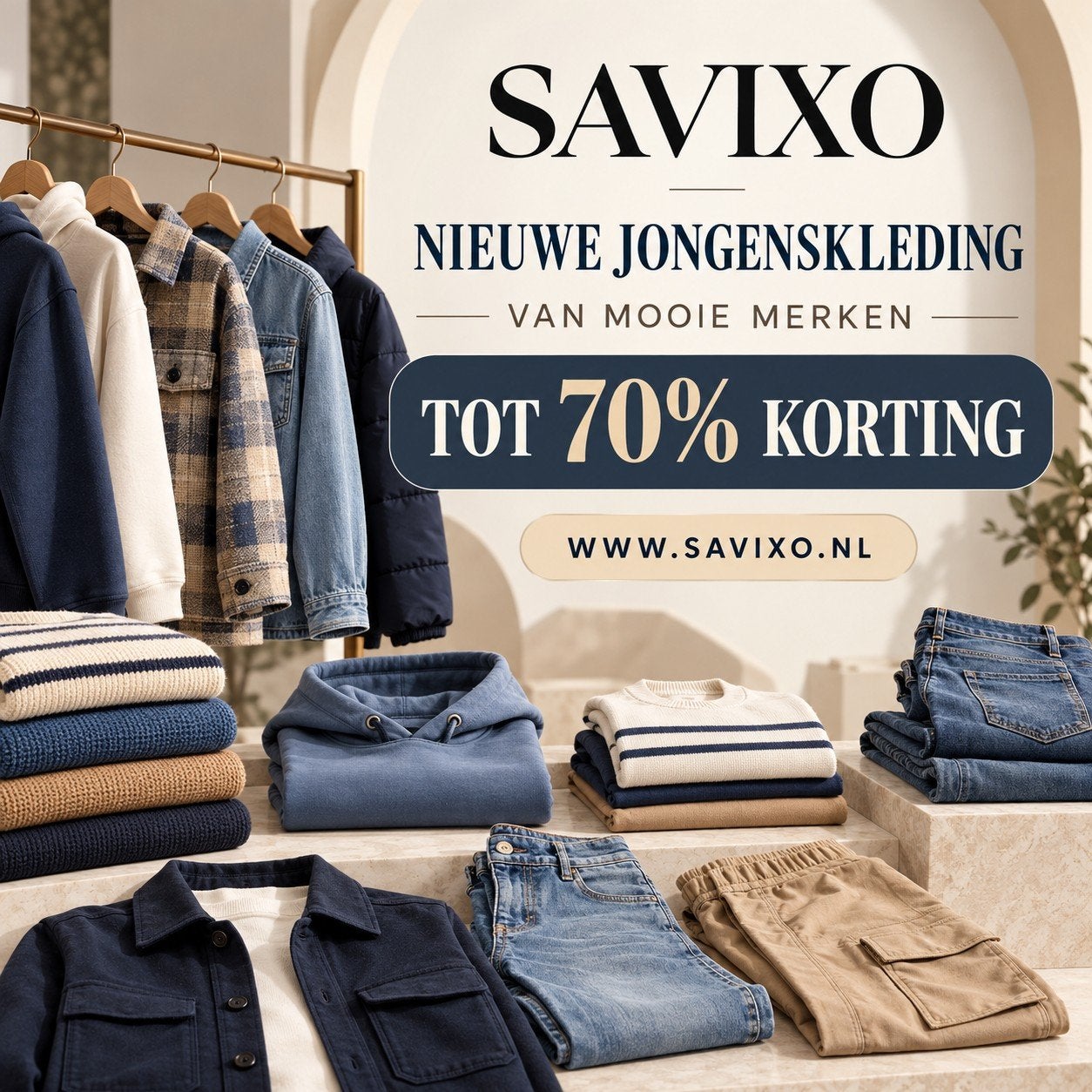 Nieuwe merkkleding tot 70% korting | SAVIXO, Kinderen en Baby's, Ophalen of Verzenden, Nieuw, Jongen of Meisje