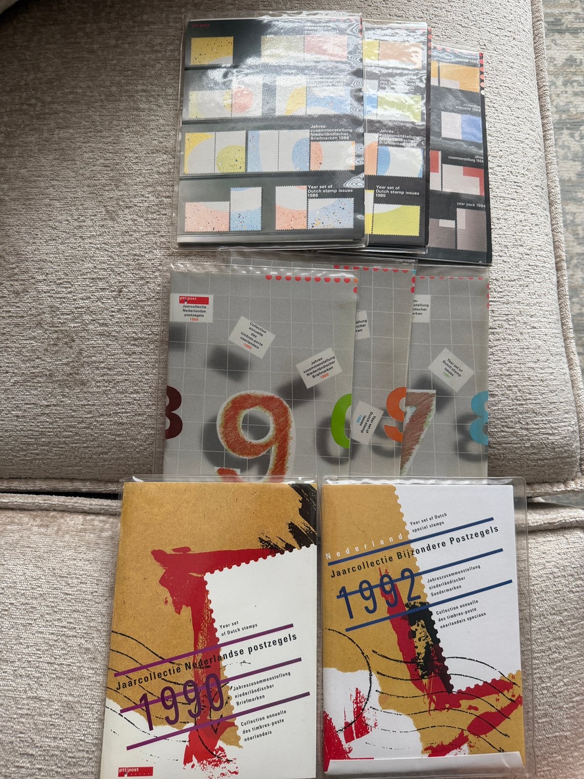 Jaarcollecties Nederlandse postzegels 1984-1992, Ophalen of Verzenden, Na 1940, Postfris