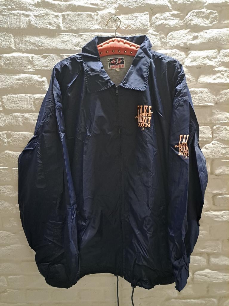 Perry Sportswear Windjack XXL - Donkerblauw met print, Perry Sportswear, Overige maten, Zo goed als nieuw, Verzenden