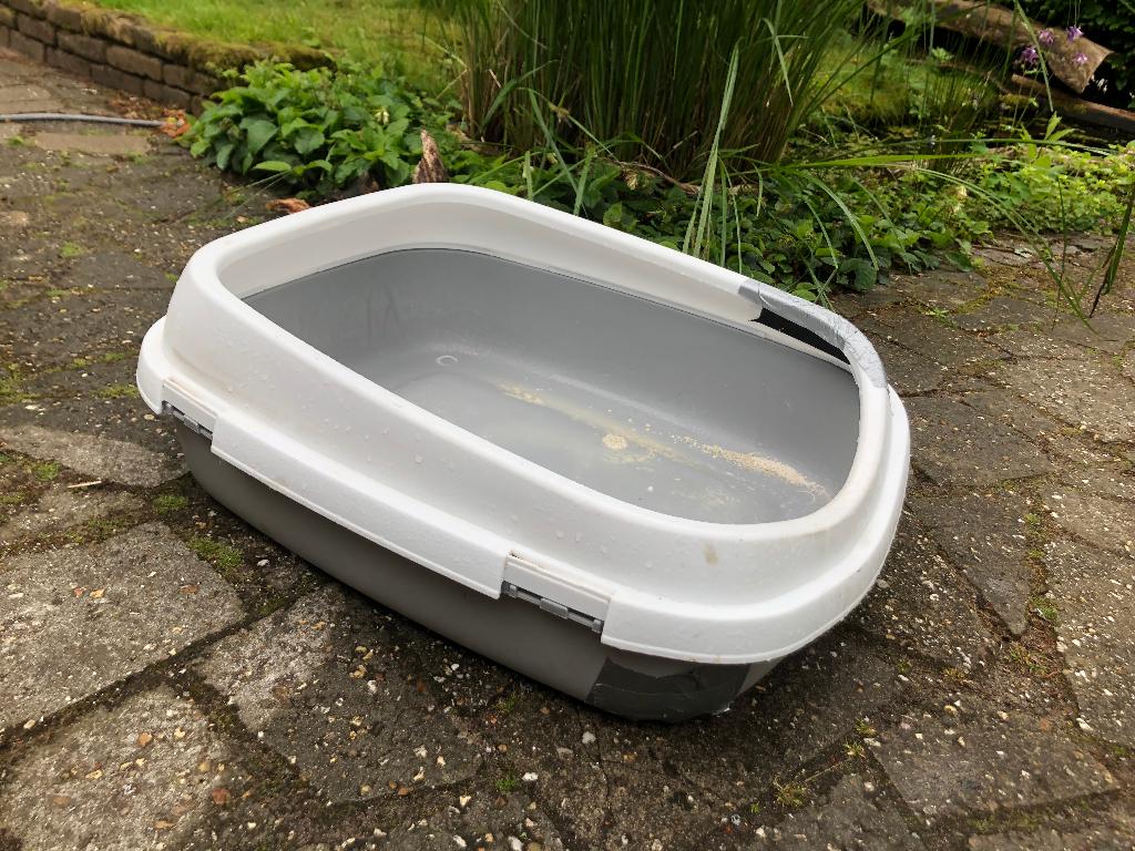 Trixie open kattenbak XXL klemmen, Dieren en Toebehoren, Ophalen of Verzenden, Gebruikt
