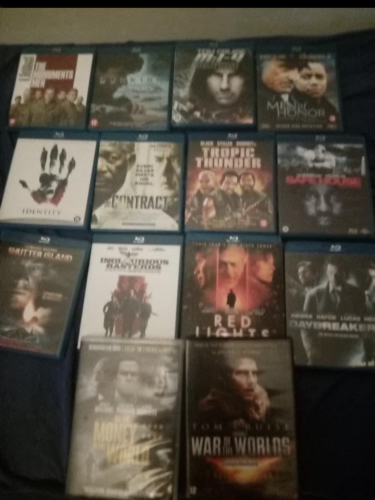12 Blu Ray Films en 2 Dvds o.a. Tropic Thunder, Cd's en Dvd's, Blu-ray, Ophalen, Zo goed als nieuw, Actie