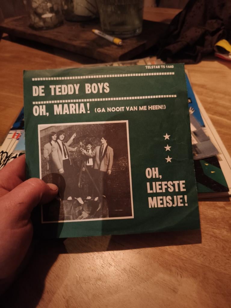 De Teddy Boys - Oh, Maria! / Oh, Liefste Meisje! (Single), Originele persing, Ophalen of Verzenden, Gebruikt, Pop