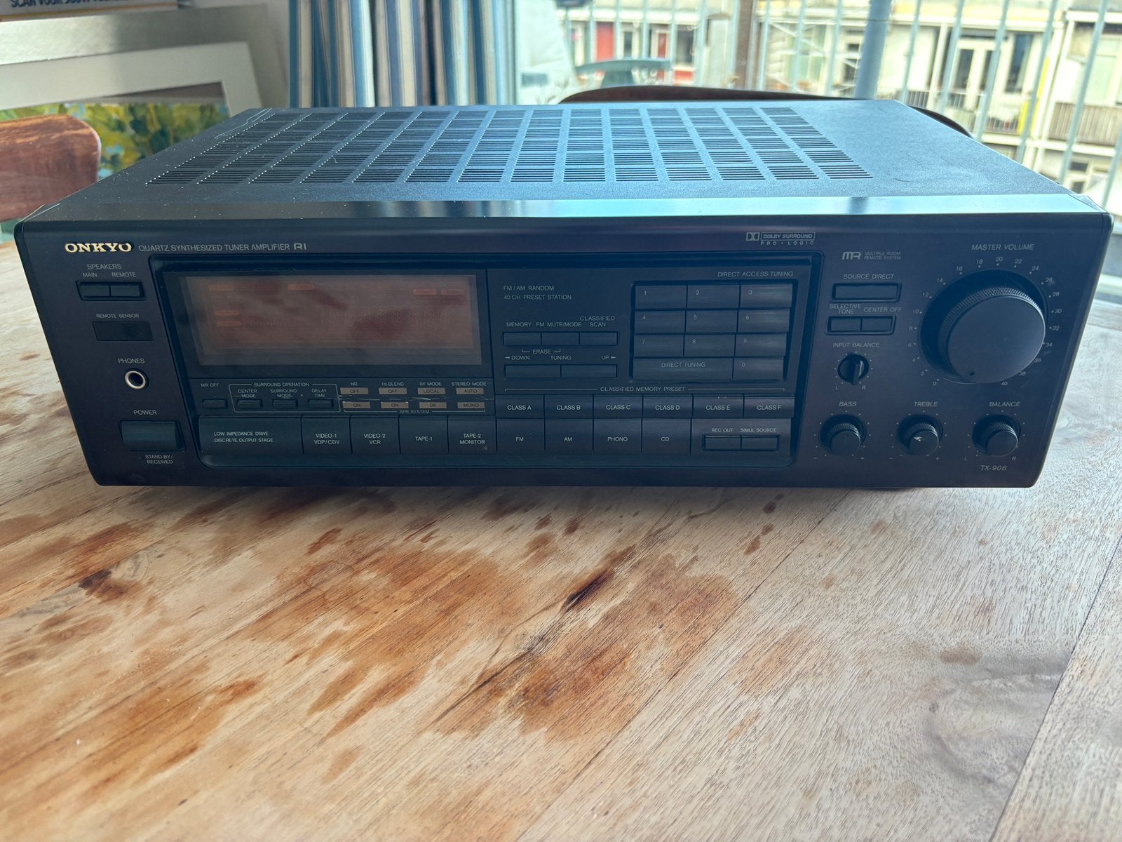 Onkyo TX906, Ophalen, Zo goed als nieuw, 120 watt of meer, Onkyo