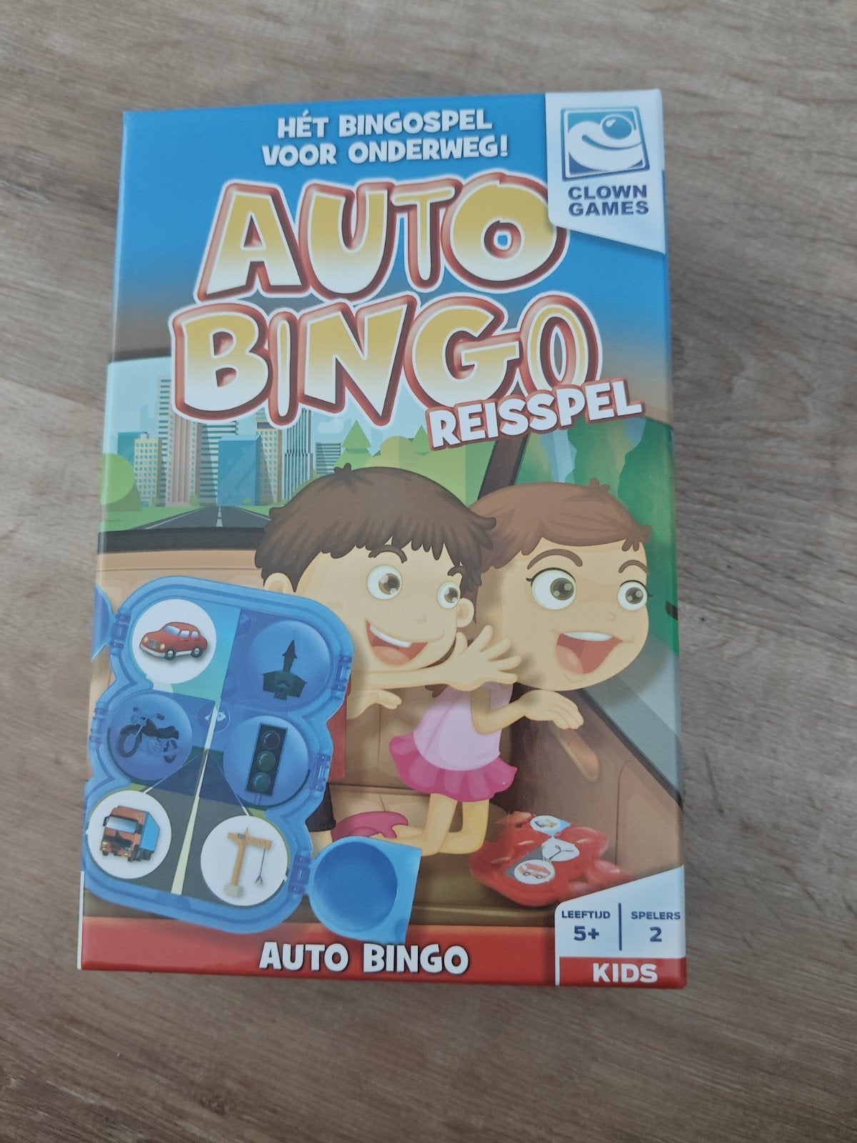 Autobingo reisspel, Een of twee spelers, Ophalen of Verzenden, Nieuw, Clown Games