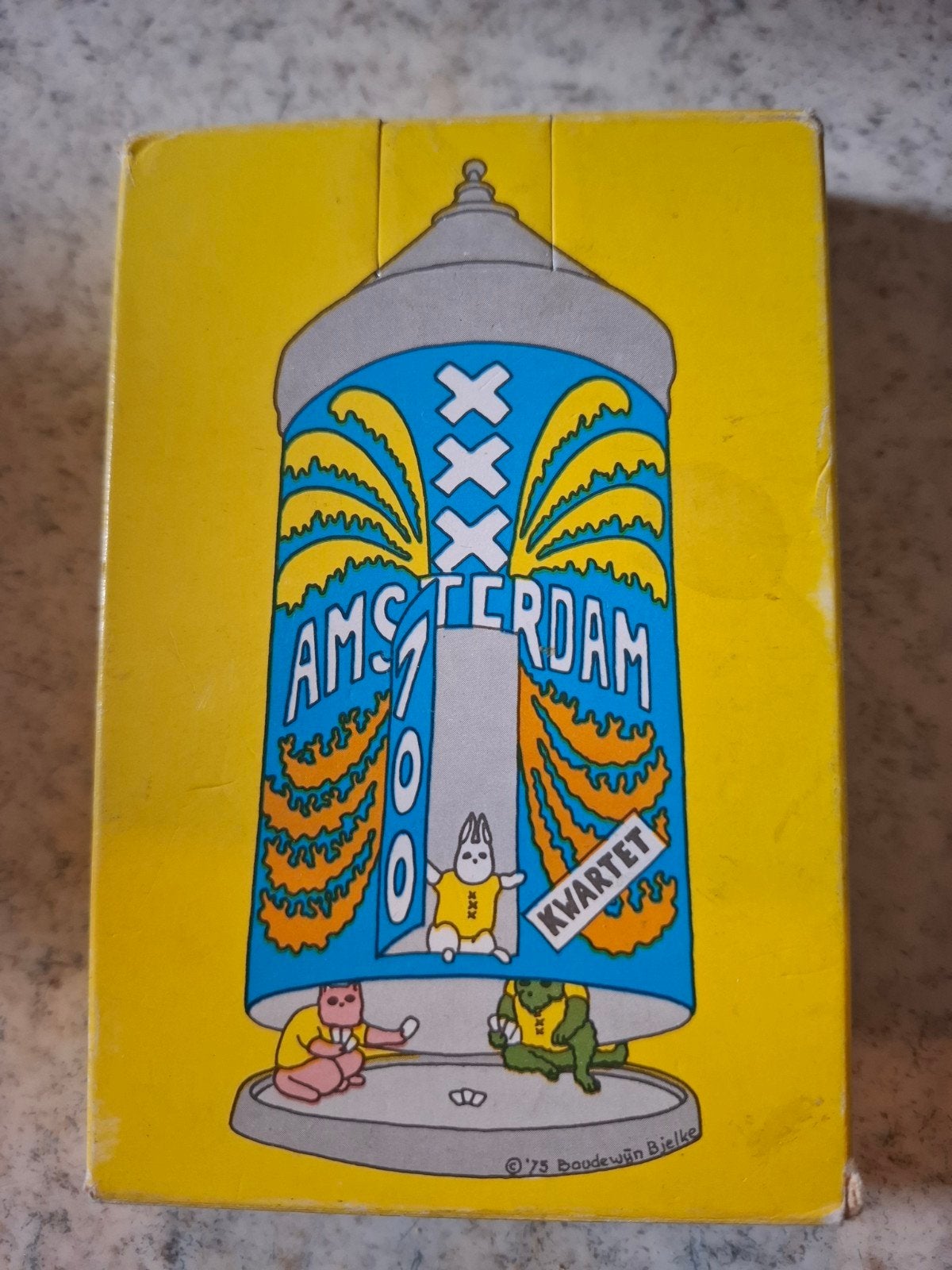 Vintage Amsterdam Zoo Kwartetspel - Boudewijn Bjelke '75, Drie of vier spelers, Ophalen of Verzenden, Gebruikt, Boudewijn Bjelke